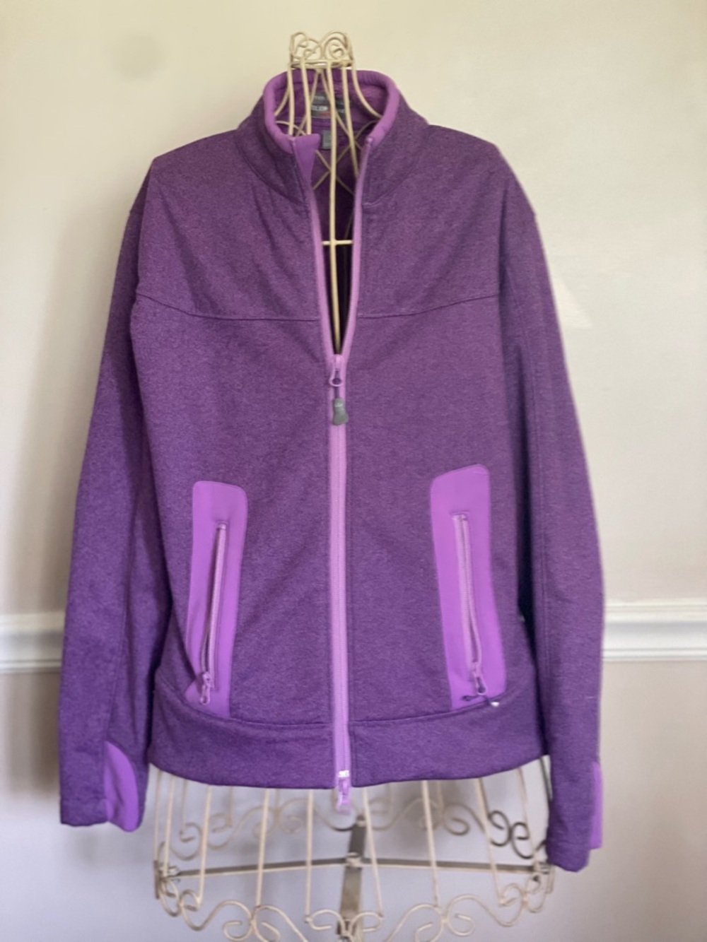 Peter Millar Women's Purple Full-Zip Performance Jacket